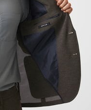 MNDJC07450 MICHEL KLEIN HOMME(ミッシェルクラン オム) 【セットアップ】カラミメッシュテーラードジャケット ブラウン