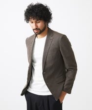 MNDJC07450 MICHEL KLEIN HOMME(ミッシェルクラン オム) 【セットアップ】カラミメッシュテーラードジャケット ブラウン
