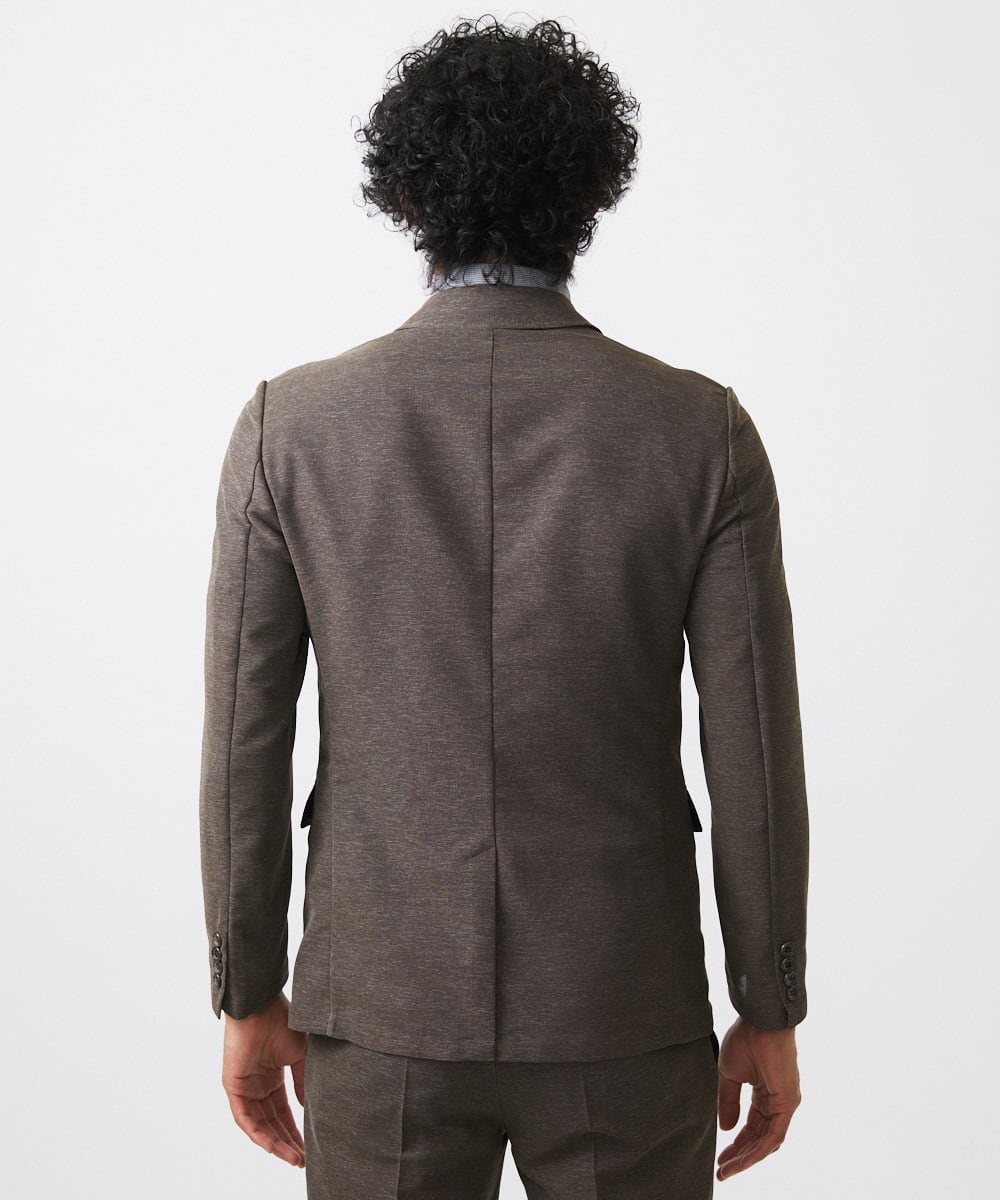 MNDJC07450 MICHEL KLEIN HOMME(ミッシェルクラン オム) 【セットアップ】カラミメッシュテーラードジャケット ブラウン
