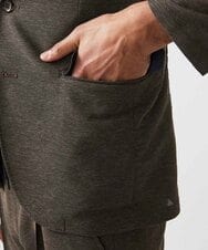 MNDJC07450 MICHEL KLEIN HOMME(ミッシェルクラン オム) 【セットアップ】カラミメッシュテーラードジャケット ブラウン