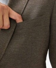 MNDJC07450 MICHEL KLEIN HOMME(ミッシェルクラン オム) 【セットアップ】カラミメッシュテーラードジャケット ブラウン
