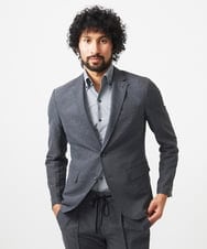 MNDJC07450 MICHEL KLEIN HOMME(ミッシェルクラン オム) 【セットアップ】カラミメッシュテーラードジャケット ダークグレー