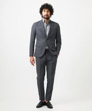 MNDJC07450 MICHEL KLEIN HOMME(ミッシェルクラン オム) 【セットアップ】カラミメッシュテーラードジャケット ダークグレー