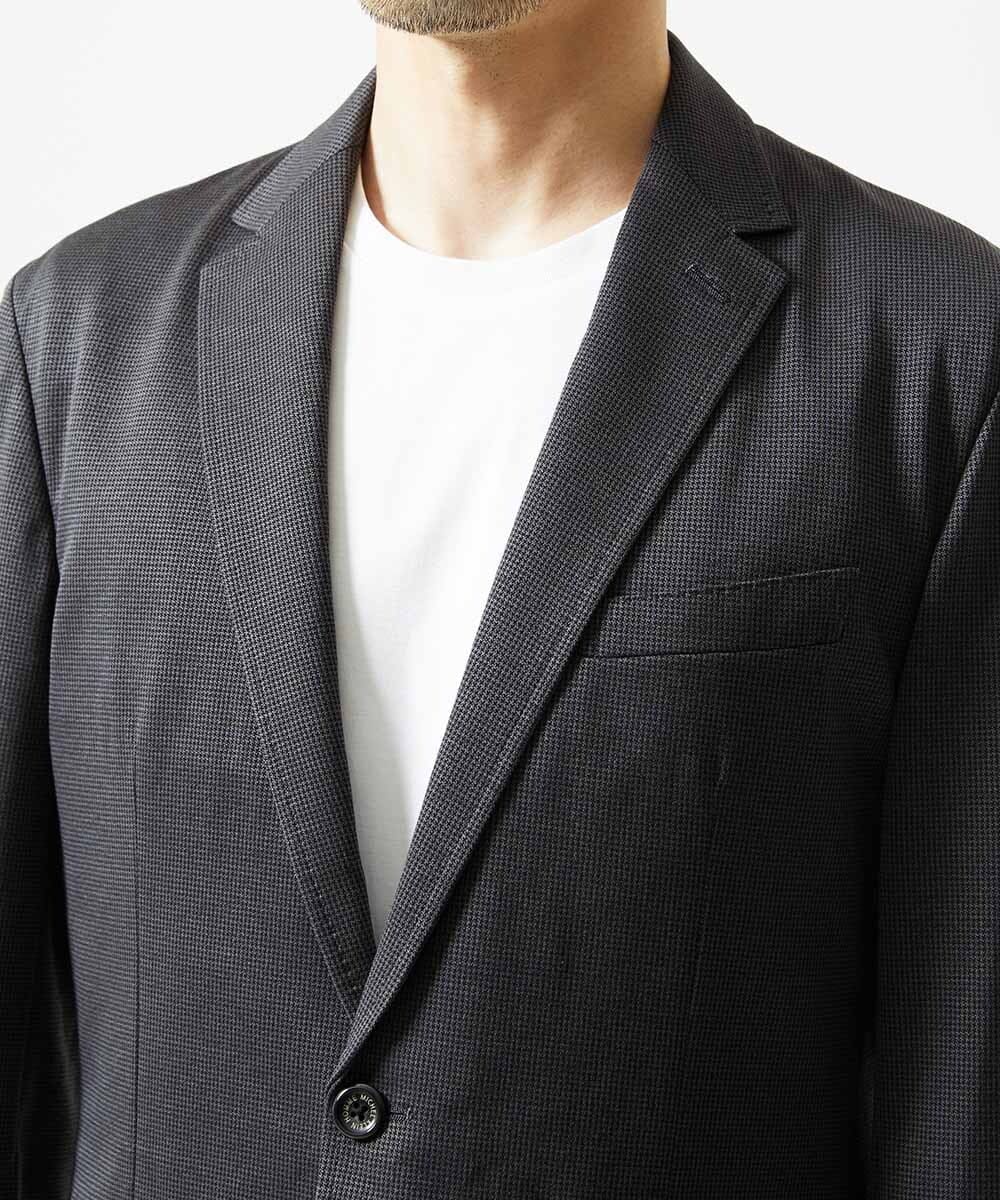 MNDJC08450 MICHEL KLEIN HOMME(ミッシェルクラン オム) 【セットアップ】メッシュストレッチテーラードジャケット ダークグレー