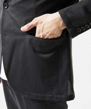 MNDJC08450 MICHEL KLEIN HOMME(ミッシェルクラン オム) 【セットアップ】メッシュストレッチテーラードジャケット ダークグレー