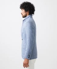 MNDJC62470 MICHEL KLEIN HOMME(ミッシェルクラン オム) カラミメッシュコンバーチブルジャケット ブルー