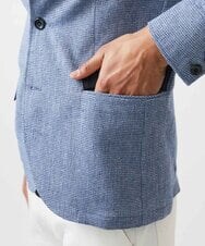 MNDJC62470 MICHEL KLEIN HOMME(ミッシェルクラン オム) カラミメッシュコンバーチブルジャケット ブルー