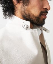 MNDJC63470 MICHEL KLEIN HOMME(ミッシェルクラン オム) メッシュ調コンバーチブルジャケット オフホワイト