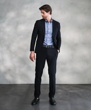 MNDJF01430 MICHEL KLEIN HOMME(ミッシェルクラン オム) 【セットアップ】トリコットメッシュテーラードジャケット ネイビー