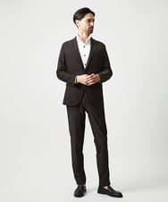 MNDJF01430 MICHEL KLEIN HOMME(ミッシェルクラン オム) 【セットアップ】トリコットメッシュテーラードジャケット ブラウン
