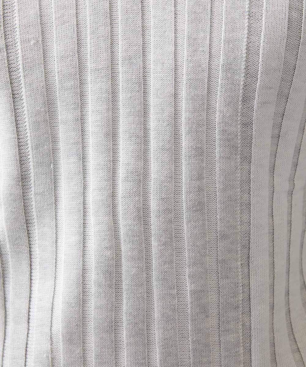 MNFAC01170 MICHEL KLEIN HOMME(ミッシェルクラン オム) グラデーションVネックニット ライトグレー