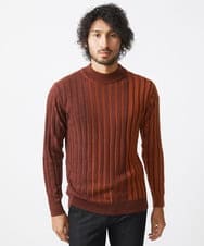 MNFAC02180 MICHEL KLEIN HOMME(ミッシェルクラン オム) グラデーションモックネックニット オレンジ