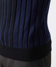 MNFAC02180 MICHEL KLEIN HOMME(ミッシェルクラン オム) グラデーションモックネックニット ネイビー