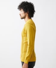 MNFAC51180 MICHEL KLEIN HOMME(ミッシェルクラン オム) 切り替えストレッチVネックニット イエロー