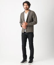 MNFAC53270 MICHEL KLEIN HOMME(ミッシェルクラン オム) ハイゲージニットテーラードジャケット セットアップ ブラウン