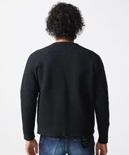 MNFAC54230 MICHEL KLEIN HOMME(ミッシェルクラン オム) ニットノーカラーブルゾン セットアップ ブラック