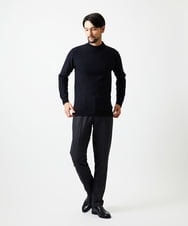 MNFAF01180 MICHEL KLEIN HOMME(ミッシェルクラン オム) グラデーションモックネックニット ネイビー