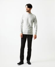 MNFAF01180 MICHEL KLEIN HOMME(ミッシェルクラン オム) グラデーションモックネックニット ライトグレー