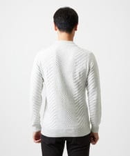MNFAF01180 MICHEL KLEIN HOMME(ミッシェルクラン オム) グラデーションモックネックニット ライトグレー