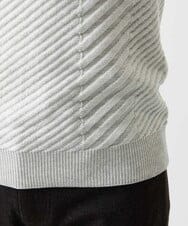 MNFAF01180 MICHEL KLEIN HOMME(ミッシェルクラン オム) グラデーションモックネックニット ライトグレー