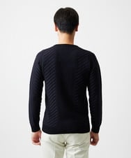 MNFAF03170 MICHEL KLEIN HOMME(ミッシェルクラン オム) グラデーションVネックニット ネイビー