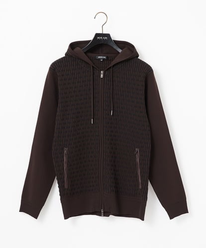MNFAF54230 MICHEL KLEIN HOMME 【セットアップ】ニットジップアップパーカー