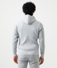 MNFAF54230 MICHEL KLEIN HOMME(ミッシェルクラン オム) 【セットアップ】ニットジップアップパーカー ライトグレー