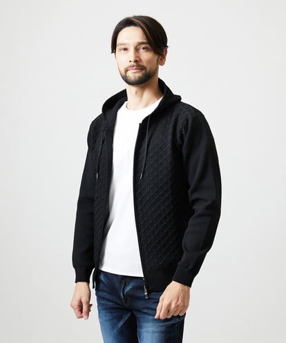 MNFAI50270 MICHEL KLEIN HOMME ニットジップアップパーカー