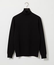 MNFAI53210 MICHEL KLEIN HOMME(ミッシェルクラン オム) 天竺編タートルネックニット ブラック