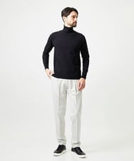 MNFAI53210 MICHEL KLEIN HOMME(ミッシェルクラン オム) 天竺編タートルネックニット ブラック