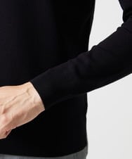 MNFAI53210 MICHEL KLEIN HOMME(ミッシェルクラン オム) 天竺編タートルネックニット ブラック