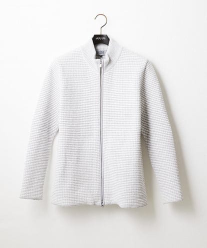 MNFCA80450 MICHEL KLEIN HOMME 《日本製》モールスタンドZIPカーディガン