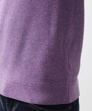 MNFCC61200 MICHEL KLEIN HOMME(ミッシェルクラン オム) リブ編みVネックニット パープル