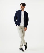 MNFCF50230 MICHEL KLEIN HOMME(ミッシェルクラン オム) スタンドカラ―ニットカーディガン ネイビー
