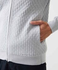 MNFCF50230 MICHEL KLEIN HOMME(ミッシェルクラン オム) スタンドカラ―ニットカーディガン ライトグレー