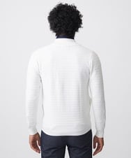 MNFDC51230 MICHEL KLEIN HOMME(ミッシェルクラン オム) クラシカルニットZIPアップカーディガン ホワイト