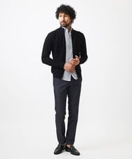 MNFDC51230 MICHEL KLEIN HOMME(ミッシェルクラン オム) クラシカルニットZIPアップカーディガン ブラック