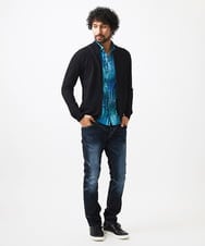 MNFDC51230 MICHEL KLEIN HOMME(ミッシェルクラン オム) クラシカルニットZIPアップカーディガン ブラック