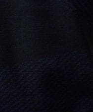 MNFGC56270 MICHEL KLEIN HOMME(ミッシェルクラン オム) ダイアゴナル柄クルーネック半袖ニット ネイビー