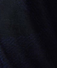 MNFGC57360 MICHEL KLEIN HOMME(ミッシェルクラン オム) ダイアゴナル柄ニットカーディガン ネイビー