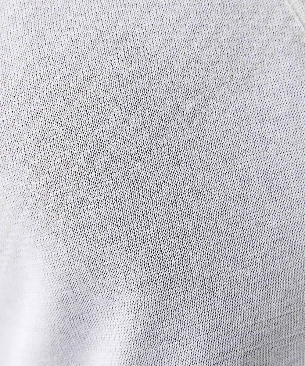 MNFGC57360 MICHEL KLEIN HOMME(ミッシェルクラン オム) ダイアゴナル柄ニットカーディガン ライトグレー