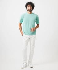 MNFHC54210 MICHEL KLEIN HOMME(ミッシェルクラン オム) モノグラム柄半袖ニット グリーン