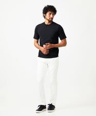 MNFJC52210 MICHEL KLEIN HOMME(ミッシェルクラン オム) クルーネック半袖ニット ブラック