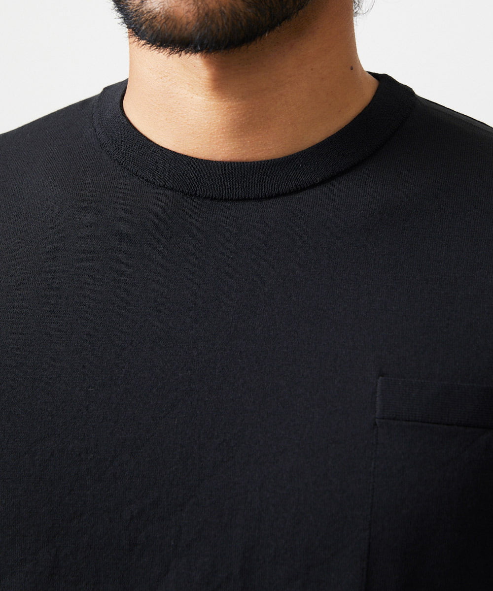 MNFJC52210 MICHEL KLEIN HOMME(ミッシェルクラン オム) クルーネック半袖ニット ブラック