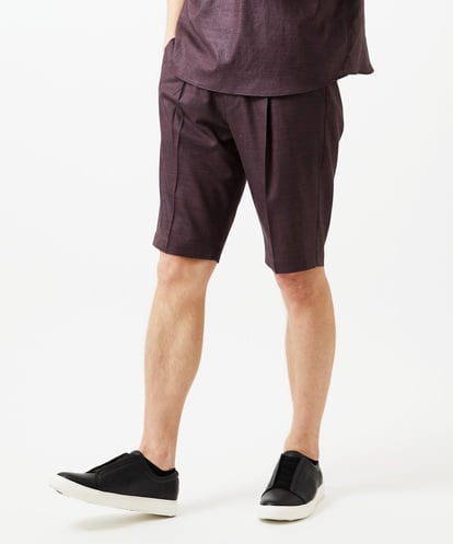 MNGJD51230 MICHEL KLEIN HOMME 【セットアップ】ワンタックイージーショートパンツ