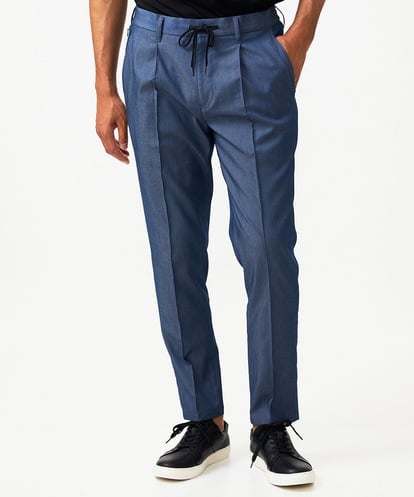 MNHAD50250 MICHEL KLEIN HOMME 【セットアップ】デニム調ワンタックイージーパンツ