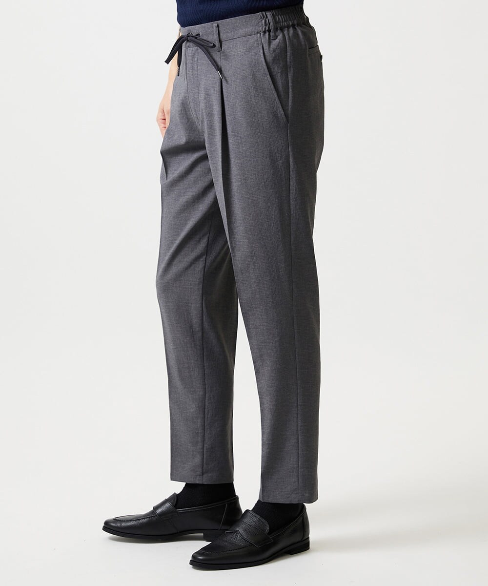 MNHGF54230 MICHEL KLEIN HOMME(ミッシェルクラン オム) 9分丈セミイージースラックスパンツ ダークグレー
