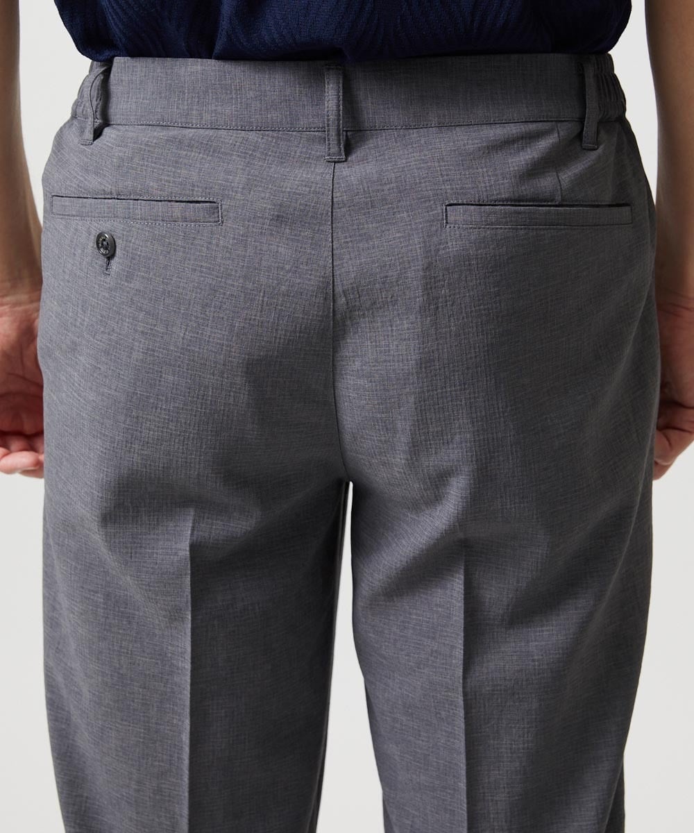 MNHGF54230 MICHEL KLEIN HOMME(ミッシェルクラン オム) 9分丈セミイージースラックスパンツ ダークグレー