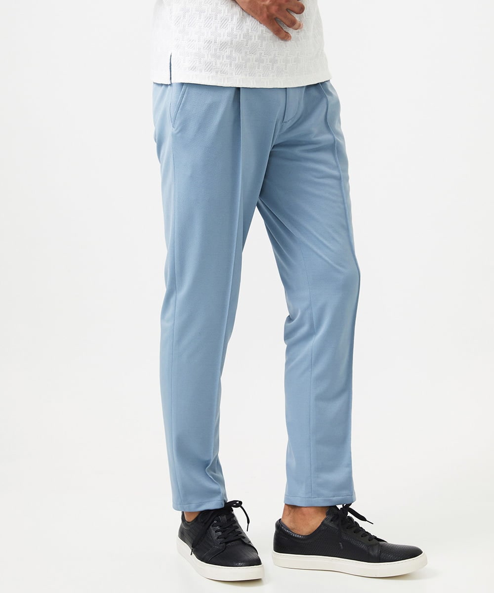 MNHJC02230 MICHEL KLEIN HOMME(ミッシェルクラン オム) ドライタッチイージーパンツ ライトブルー