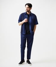 MNHJD63250 MICHEL KLEIN HOMME(ミッシェルクラン オム) 【セットアップ】9分丈ジャージースラックスパンツ ブルー